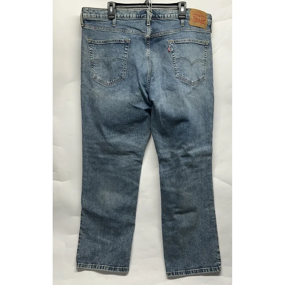 Levis Mens Size 42X30 Blue 541 Athletic Taper Straight Leg Denim Jeans New*